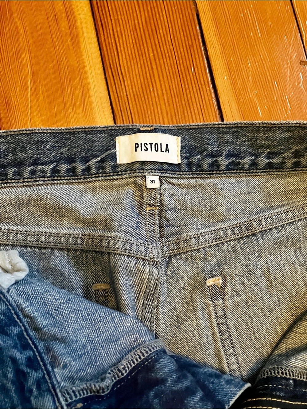 Pistola | 31 | Women's Wes High Rise Barrel Jeans | Light Blue Spectacle - Picture 4 of 9